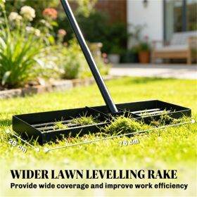 Lawn leveling rake, courtyard leveling rake, rolling lawn punching machine