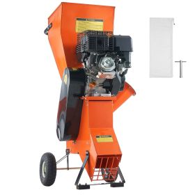 Wood Chipper Shredder Mulcher, 12 HP Heavy Duty Gas Powered, 2' Max Diameter 420cc 8.6 kW Engine Woodchipper, Fast Wood Chipping Chopping for For