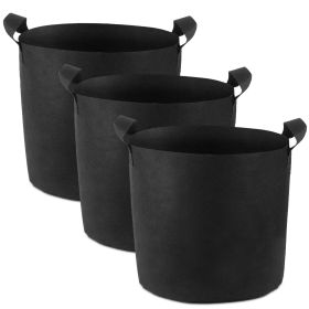 3 Pack Plant Grow Bags Potato Vegetable Planter Bags Breathable Planting Fabric Pots 3Gallons (Color: Black, size: 3 Gallon)